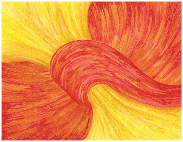 Flame Gush by Tracey Farrell